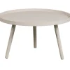 WOOOD Mesa Bijzettafel L - Hout - Antique Beige - 34x60x60