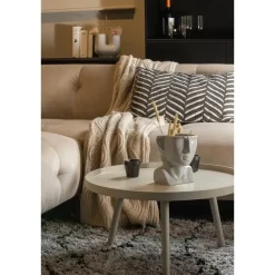 WOOOD Mesa Bijzettafel L - Hout - Antique Beige - 34x60x60