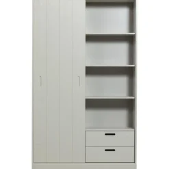 WOOOD Mila Schuifdeurkast - Grenen - Dust - 200x120x42