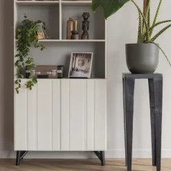 WOOOD Miller 2-Deurs Opbergkast - Grenen - Dust - 200x90x37