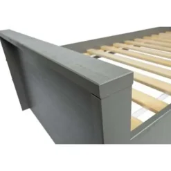 WOOOD Morris Bed Excl Lade - Grenen - Leem - 214x53x95