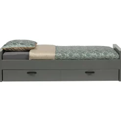 WOOOD Morris Bed Incl. Bedlade/Lattenrol - Grenen - Leem - 90x200