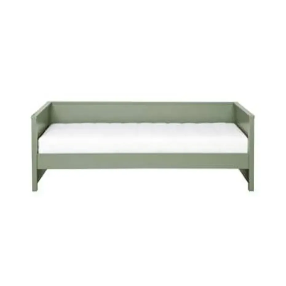 WOOOD Nikki Bedbank Excl Lade - Grenen - Jadegroen - 73x208x100