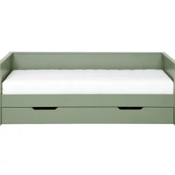 WOOOD Nikki Bedbank Incl Bedlade - Grenen - Groen - 208x100