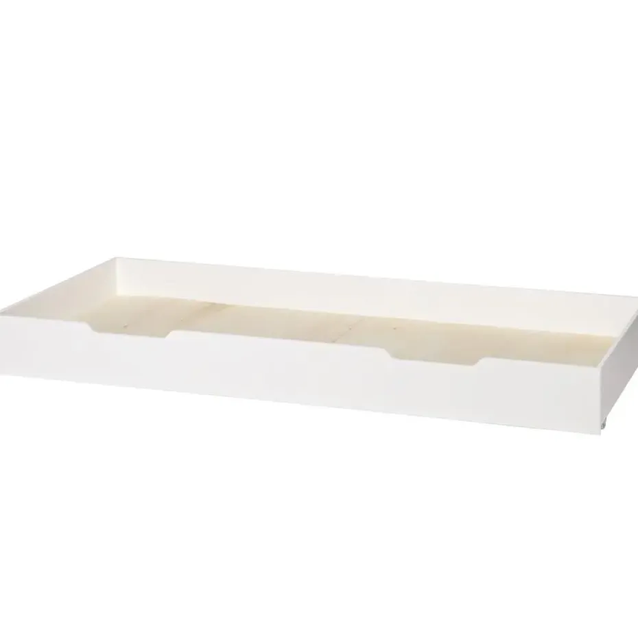 WOOOD Nikki Bedbank Incl Bedlade/Lattenrol - Grenen - Wit - 73x208x100