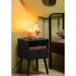 WOOOD Ozzy Nachtkastje Hout Zwart 53x36x30