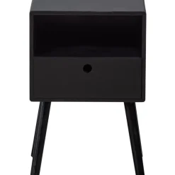 WOOOD Ozzy Nachtkastje Hout Zwart 53x36x30