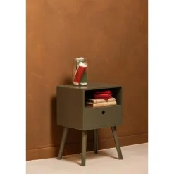 WOOOD Ozzy Nachtkastje Hout Warm Groen 53x36x30