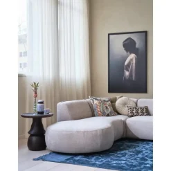 WOOOD Polly Bank Links- Polyester - Zand - 71x353x150/245