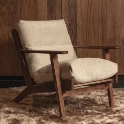 WOOOD Praline Vloerkleed - Nougat - 1x200x200