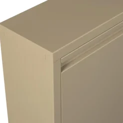 WOOOD Sabine 3-Vaks Schoenenkast - Metaal - Zand - 103x66x16