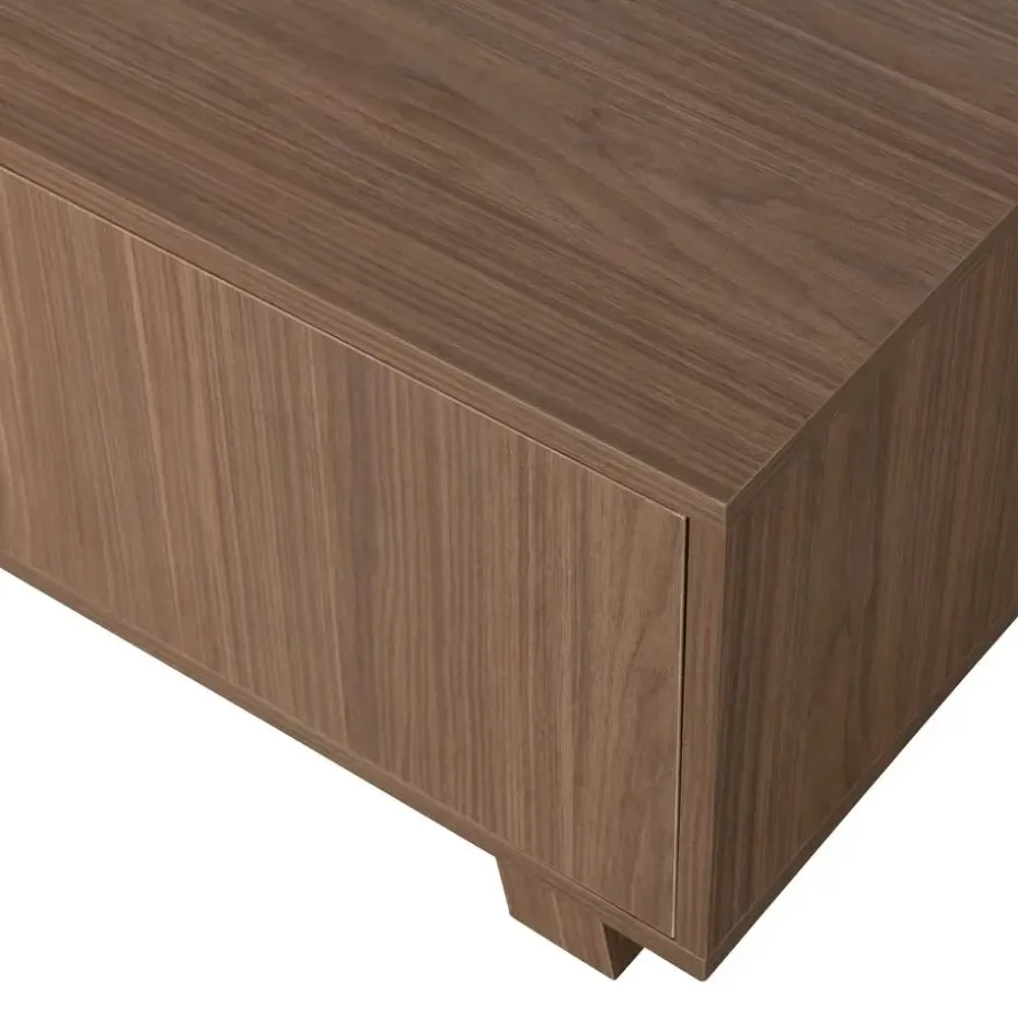 WOOOD Seppe TV-meubel - Noten fineer - Noten - 42x160x44