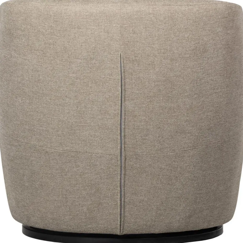 WOOOD Serra Draaifauteuil - Geweven Stof - Zand - 68x70x77