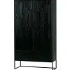 WOOOD Silas 2-Deurs Kast - Essen - Blacknight - 149x85x35