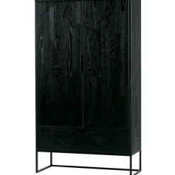 WOOOD Silas 2-Deurs Kast - Essen - Blacknight - 149x85x35