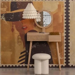 WOOOD Soof Hal/Kaptafel - MDF/Grenen - Naturel - 125x70x40