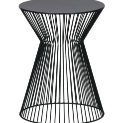 WOOOD Suus Bijzettafel - Metaal - Zwart - 46x Ø35