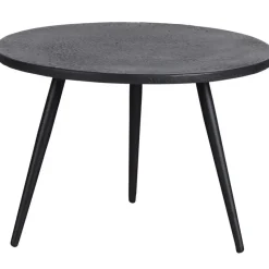 WOOOD Suze Bijzettafels - Hout/metaal - Zwart - Set van 2