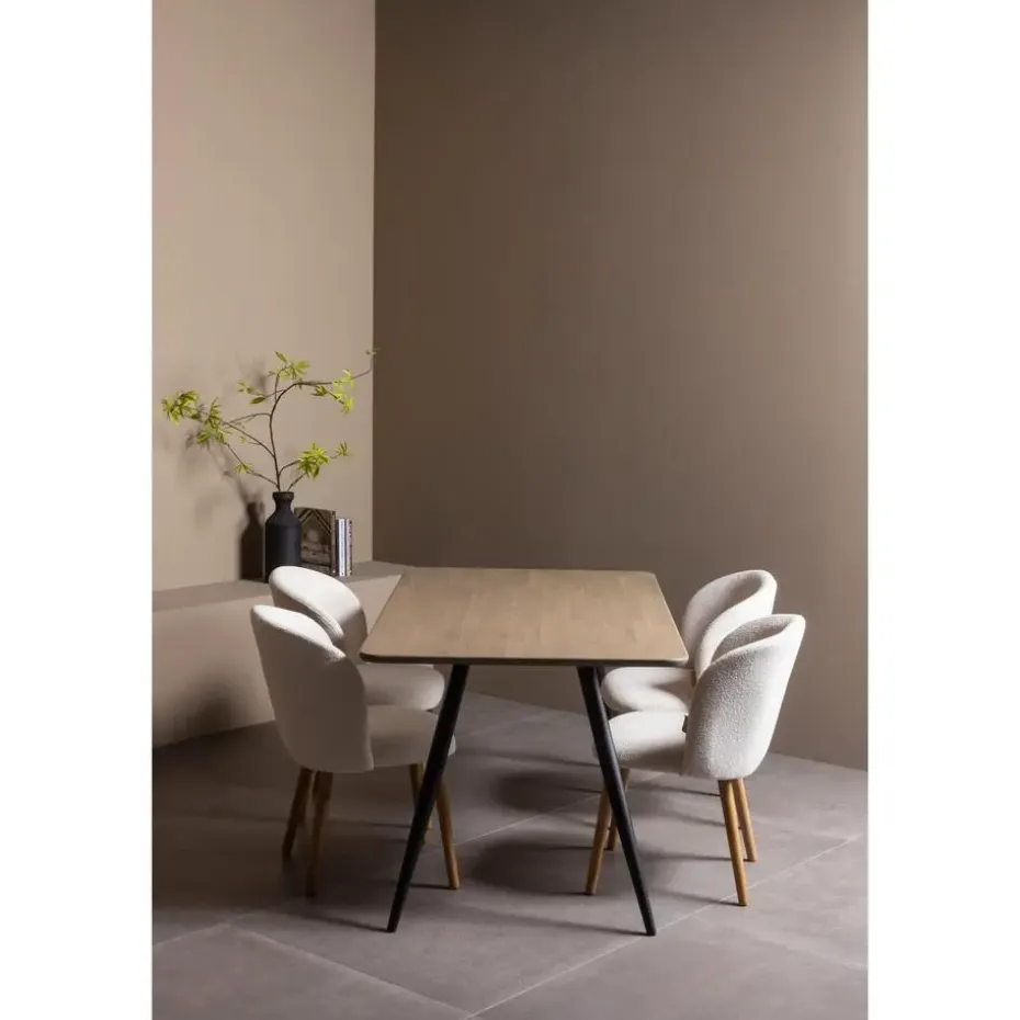 WOOOD Tablo 2-Standen Poot Conisch 1 Stuks - Metaal - Zwart - 72x79x10