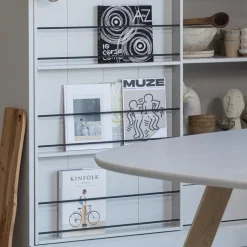 WOOOD Tablo 3-Standen Poot Vierkant Kd - Eiken - set van 2 - 79x72x10