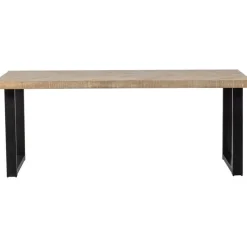 WOOOD Tablo Tafel Visgraat met U-poot - Mango - 78x180x90