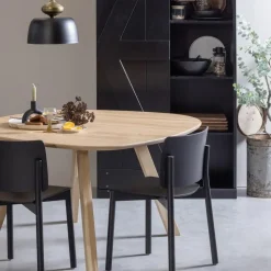 WOOOD Tablo Tafelblad - Eiken - Naturel - 2,2x130x130