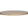 WOOOD Tablo Tafelblad Rond - Mango - White Wash - 120x120