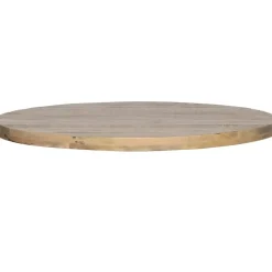 WOOOD Tablo Tafelblad Rond - Mango - White Wash - 120x120