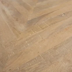 WOOOD Tablo Tafelblad Visgraat - Mango - White Wash - 5, 5x180X90