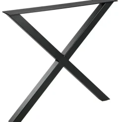 WOOOD Tablo X-Poot 1 Stuks - Metaal - Zwart - 72x79x10