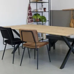 WOOOD Tablo X-Poot 1 Stuks - Metaal - Zwart - 72x79x10