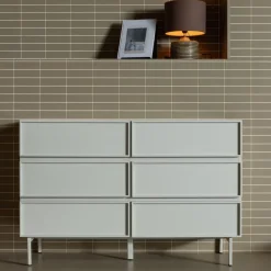 WOOOD Tours Ladekast 6 Lades - Melamine/ MDF - Zand - 80x120x42