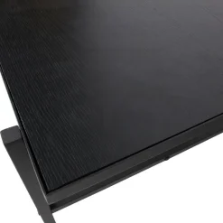 WOOOD Turn Around Bijzettafel - Hout/Metaal - Zwart - 40x50x44