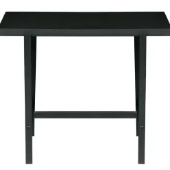 WOOOD Turn Around Bijzettafel - Hout/Metaal - Zwart - 40x50x44