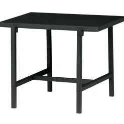 WOOOD Turn Around Bijzettafel - Hout/Metaal - Zwart - 40x50x44