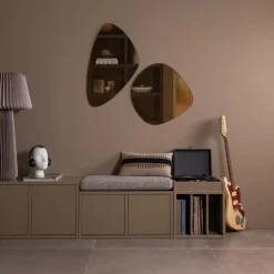 WOOOD Turner Opbergbank Incl. Kussen- Grenen - Mud - 47x80x44