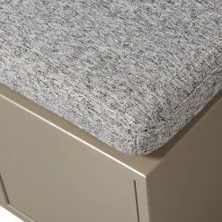 WOOOD Turner Opbergbank Incl. Kussen- Grenen - Mud - 47x80x44