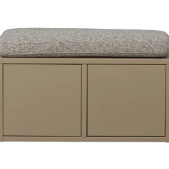 WOOOD Turner Opbergbank Incl. Kussen- Grenen - Mud - 47x80x44