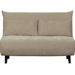 WOOOD Xem Slaapbank - 1-Persoons - Chenille stof - Naturel - 80x122x92