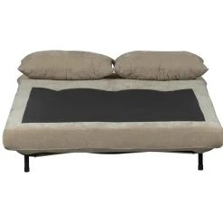 WOOOD Xem Slaapbank - 1-Persoons - Chenille stof - Naturel - 80x122x92