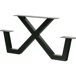 WOOOD X-Poot Picknick Buiten Tablo - Metaal - Zwart - 70x142x13