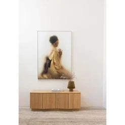 WOOOD Zuma tv-meubel - Push-To-Open - Eiken - Transparant - 52x133x45