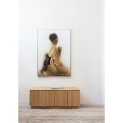 WOOOD Zuma tv-meubel - Push-To-Open - Eiken - Transparant - 52x133x45