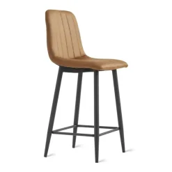 2x Barkruk Jax - Microleder Cognac (Set van 2)