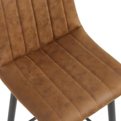 2x Barkruk Jax - Microleder Cognac (Set van 2)