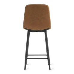 2x Barkruk Jax - Microleder Cognac (Set van 2)