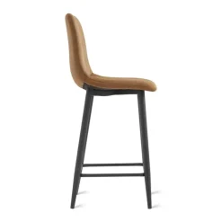 2x Barkruk Jax - Microleder Cognac (Set van 2)