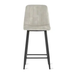 2x Barkruk Jax - Velvet Taupe (Set van 2)