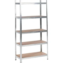 XITTA - Stellingkast set van 2 - Zilver - 150 cm - Staal