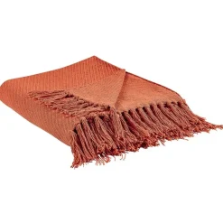 YARSA - Plaid - Rood - 125 x 150 cm - Katoen